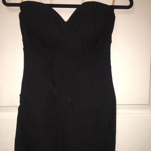 Back strapless dress